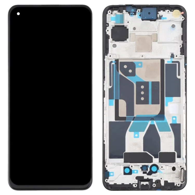 Grade A OEM Disassembly AMOLED Screen and Digitizer Assembly + Frame Repair Part for Realme GT 5G - Black