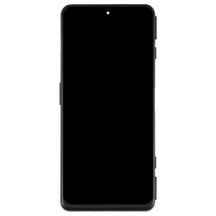 Para Xiaomi Black Shark 4 Grau S OEM Tela AMOLED e Conjunto de Digitalizador + Peça de Reparo de Quadro (sem Logotipo) - Preto