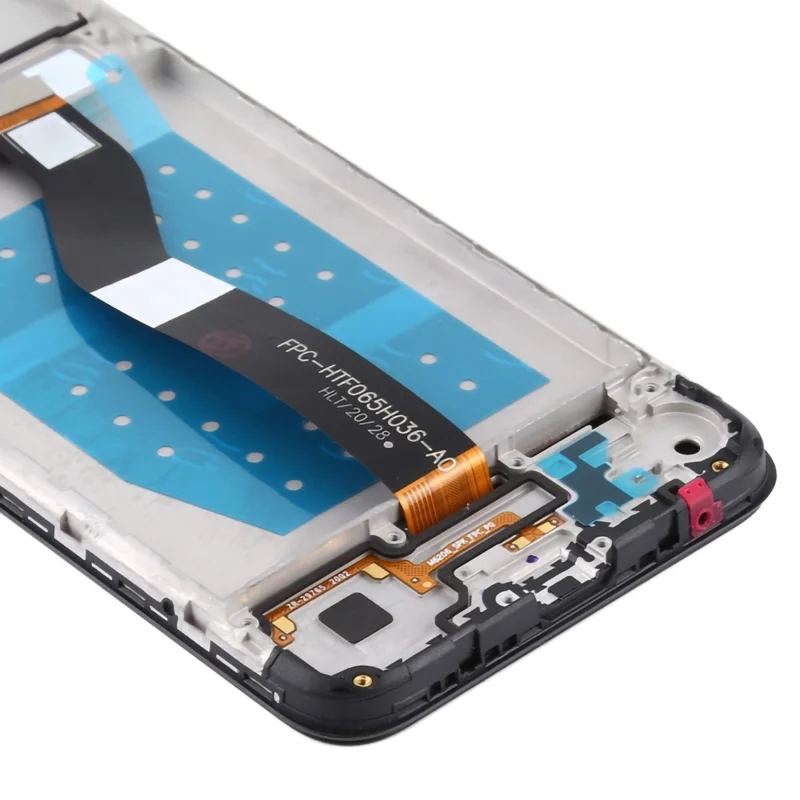 Für Motorola Moto G8 Power Lite XT2055-2 Ersatzteil für LCD-Bildschirm und Digitizer-Montage + Rahmen, Grad B (ohne Logo) - Schwarz