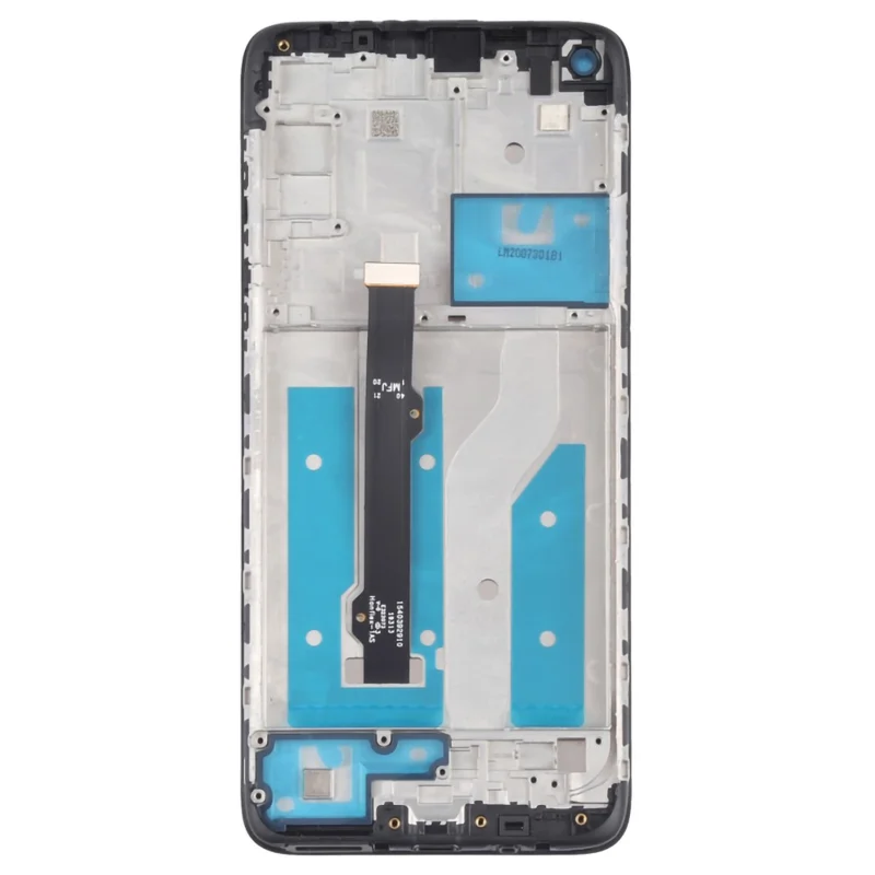 For Motorola Moto G8 XT2045-1 Grade B LCD Screen and Digitizer Assembly + Frame Replacement Part (without Logo) - Black