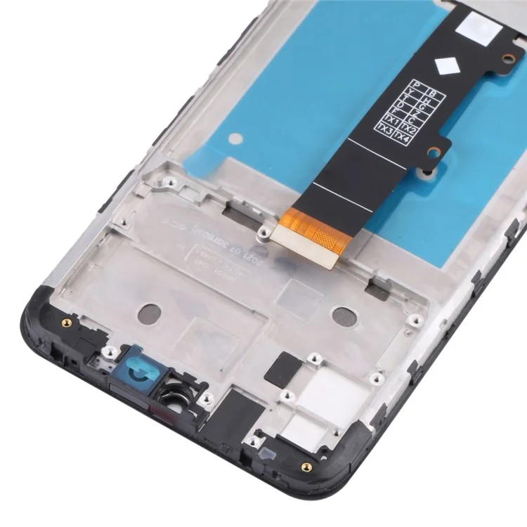 Pour Motorola Moto E20 Grade B Écran LCD et ensemble de numériseur + Cadre de remplacement Pièce (sans logo) - Noir