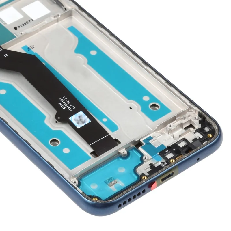 Für Motorola Moto E (2020) XT2052DL Grade B LCD-Bildschirm und Digitizer-Montage + Rahmenersatzteil (ohne Logo) - Blau