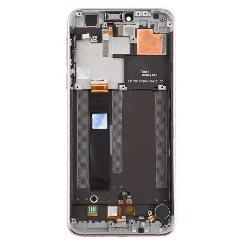 For Nokia 7.1 Grade S OEM LCD Screen and Digitizer Assembly + Frame Part - Silver