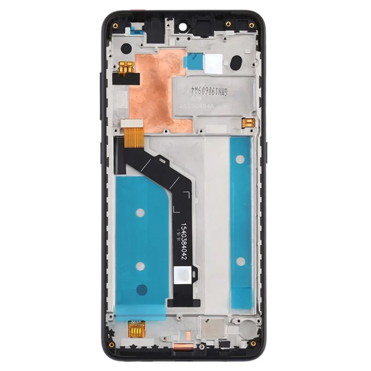 For Nokia 7.2 Grade S OEM LCD Screen and Digitizer Assembly + Frame Part - Black