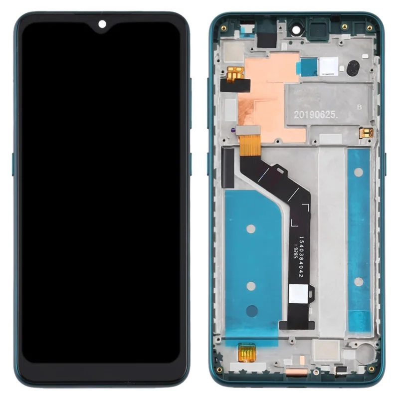 For Nokia 7.2 Grade S OEM LCD Screen and Digitizer Assembly + Frame Part - Green