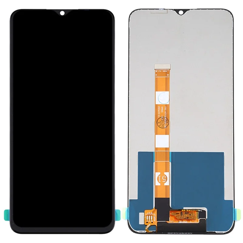 Pour Realme C11 / C12 / C15 / v3 5g / Q2i 5g / Narzo 20 / Oppo A15 / A15s Grade C Écran LCD et la Pièce de Remplacement de L'assemblage Des Numéros (sans Logo)