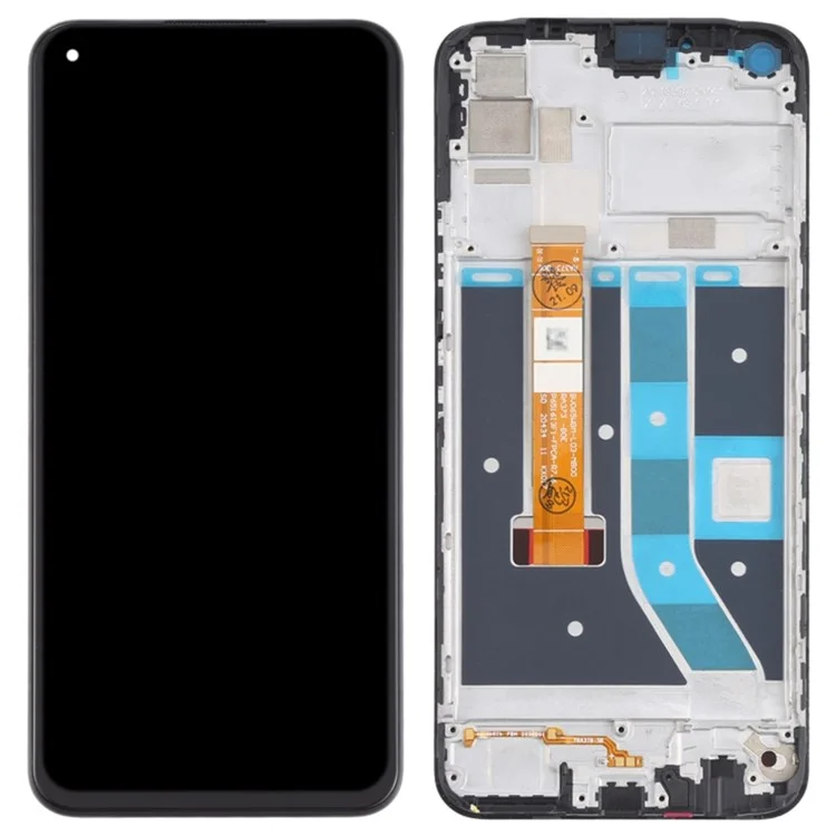 Pour le Royaume 7i (asie) Rmx2103 / C17 RMX2101 Écran LCD de Grade C et Numérosage Assemblage + Pièce de Remplacement du Cadre (sans Logo)