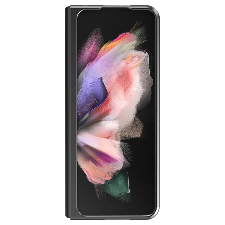 Lc. Imeeke Per Samsung Galaxy Z Fold4 5G TPU Frame in Pelle PC Cover di Piegatura Anti-scratch - Rosa