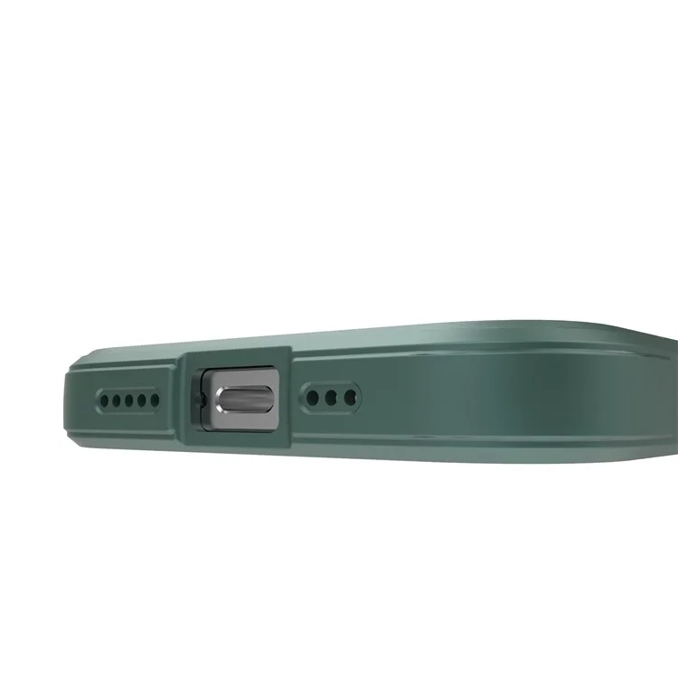 Pour iPhone 14 6,1 pouces Étui souple en TPU Coque arrière robuste Absorption des chocs Protecteur de téléphone portable - Vert