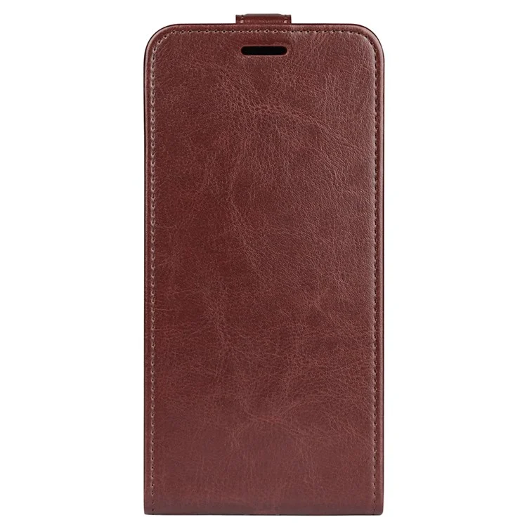 Para Honor 70 5G Flip Phip Telephip Case Crazy Horse Textura PU Cubierta Protectora de Cuero Con Ranura Para Tarjetas - Marrón