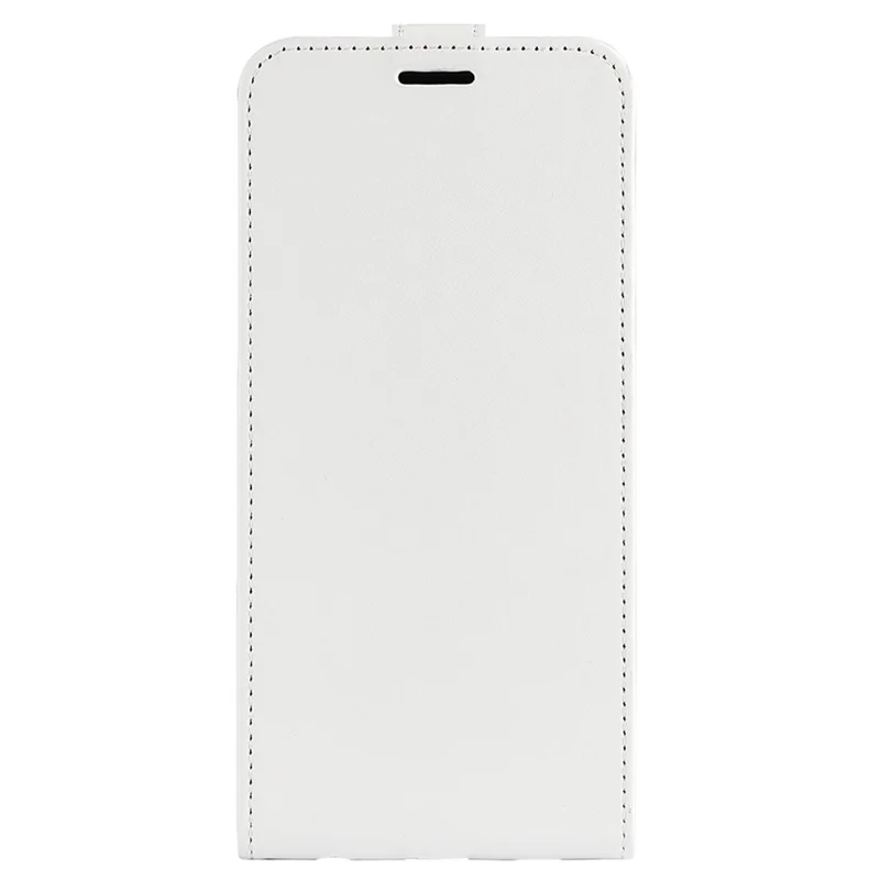 For Honor 70 5G Vertical Flip Phone Case Crazy Horse Texture PU Leather Protective Cover with Card Slot - White