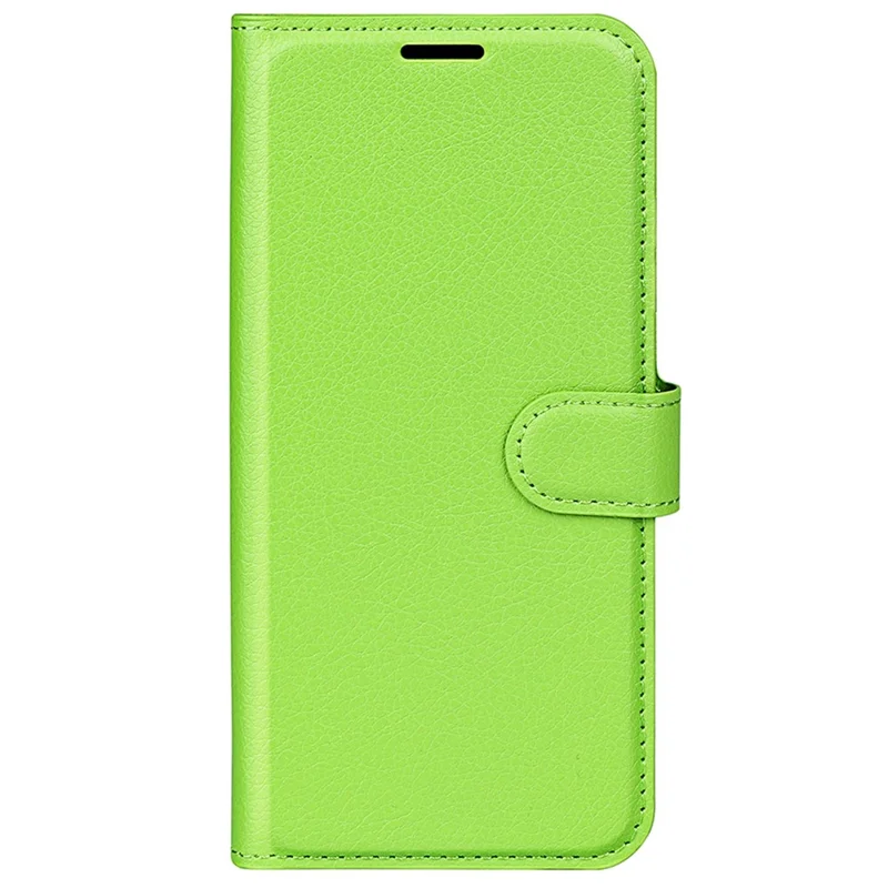 For Honor 70 5G Litchi Texture Wallet Case PU Leather Stand Shockproof TPU Inner Shell Flip Folio Cover - Green