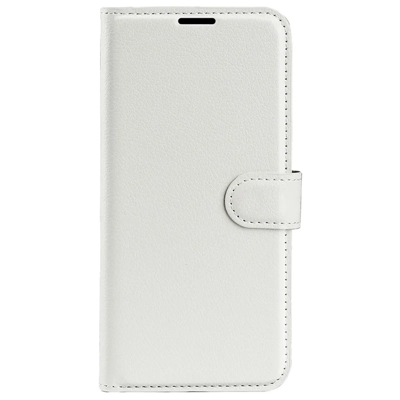 For Honor 70 5G Litchi Texture Wallet Case PU Leather Stand Shockproof TPU Inner Shell Flip Folio Cover - White