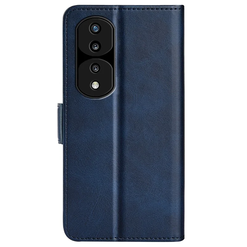 Per Onore 70 Pro 5G PU Pheret Phelet Custodia Doppia Chiusura Magnetica Proteggi Coperchio TPU Interno a Prova di Shock - Blu