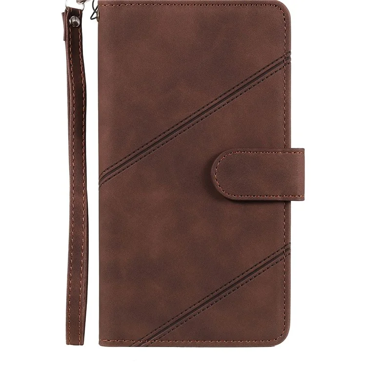 Для Iphone 13 6,1 Дюйма Shock -ryper Phone Case pu - Коричневый