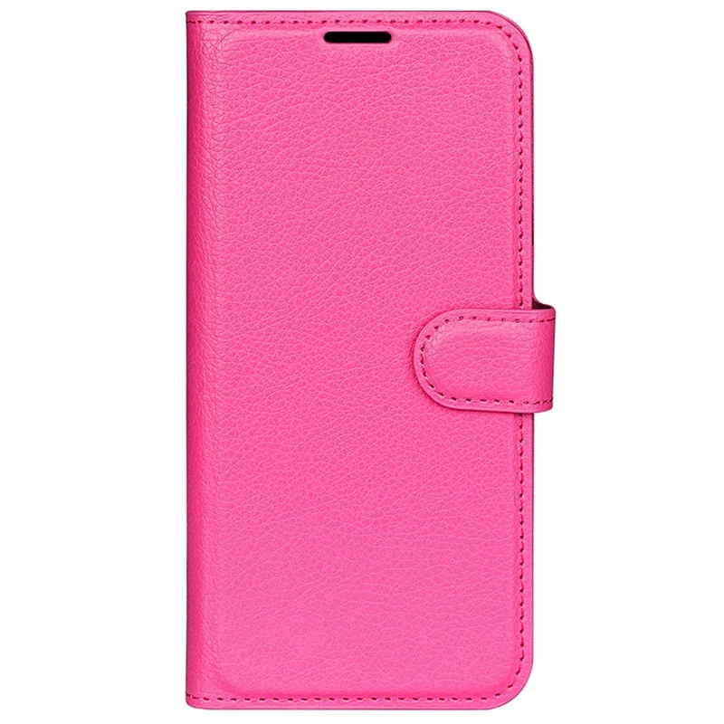 For ZTE Blade A52 Anti-scratch Litchi Texture Wallet Case PU Leather Stand TPU Inner Shell Drop-proof Flip Folio Cover - Rose