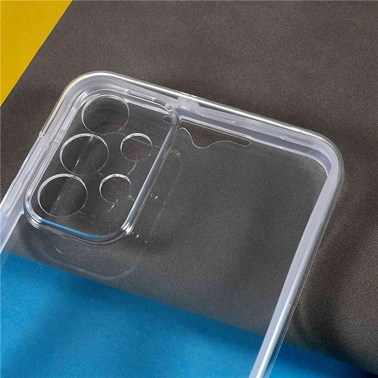 Para Samsung Galaxy A23 5G (Versão Global) / 4G PET + TPU + Capa Híbrida de Acrílico de Proteção Total Destacável 2 em 1
