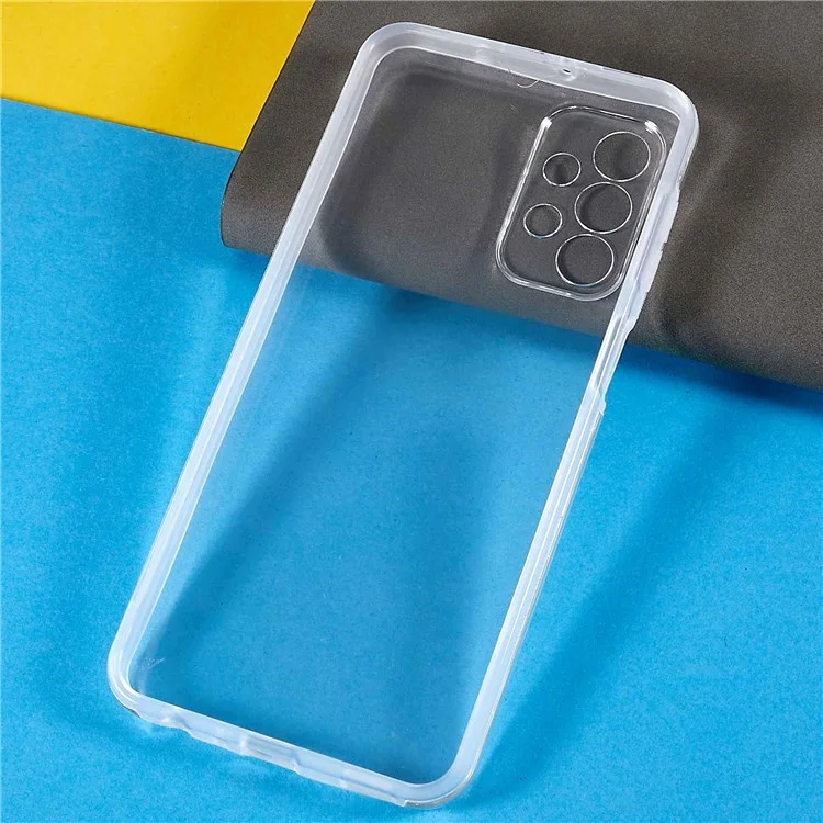 Para Samsung Galaxy A23 5G (Versão Global) / 4G PET + TPU + Capa Híbrida de Acrílico de Proteção Total Destacável 2 em 1