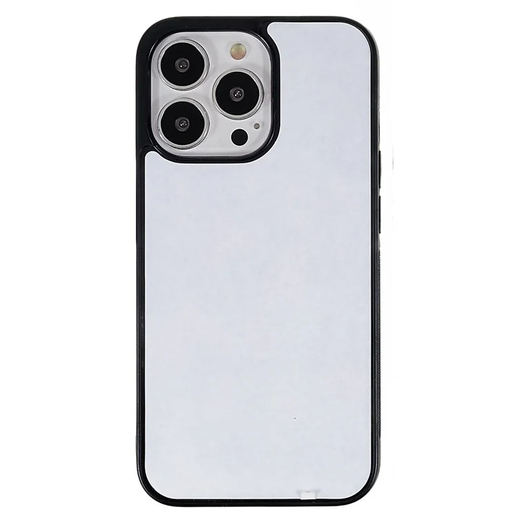 For iPhone 13 Pro 6.1 inch Anti-scratch TPU+PC Phone Case Shell with Aluminum Sheet Supporting Heat Transfer Printing
