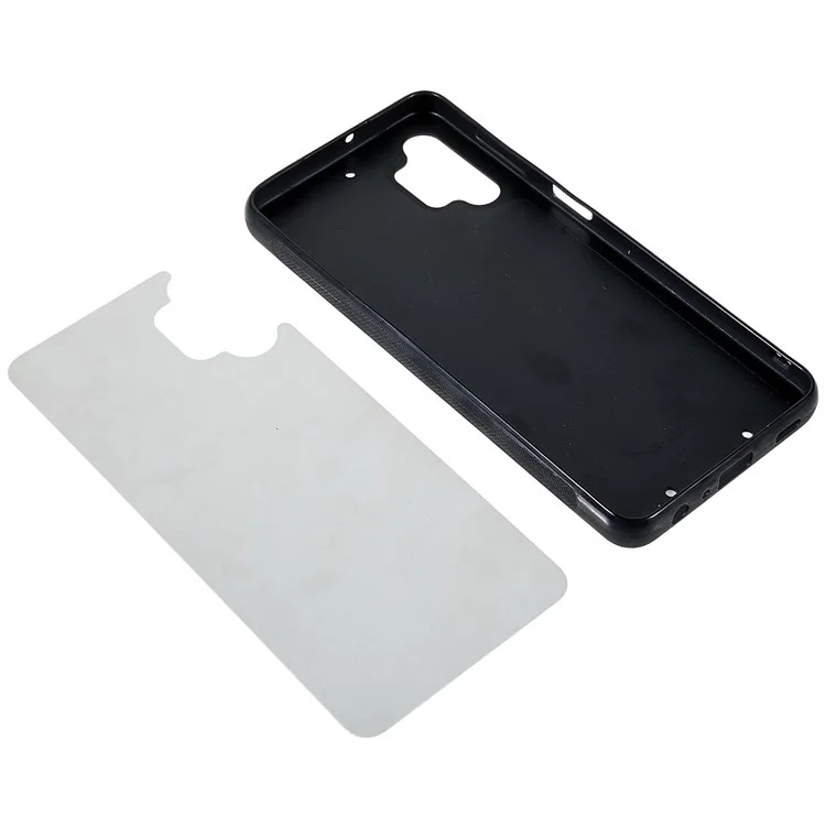For Samsung Galaxy A32 5G/M32 5G Good Protection Phone Cover Heat Transfer Printing TPU+PC+Aluminum Sheet Phone Shell