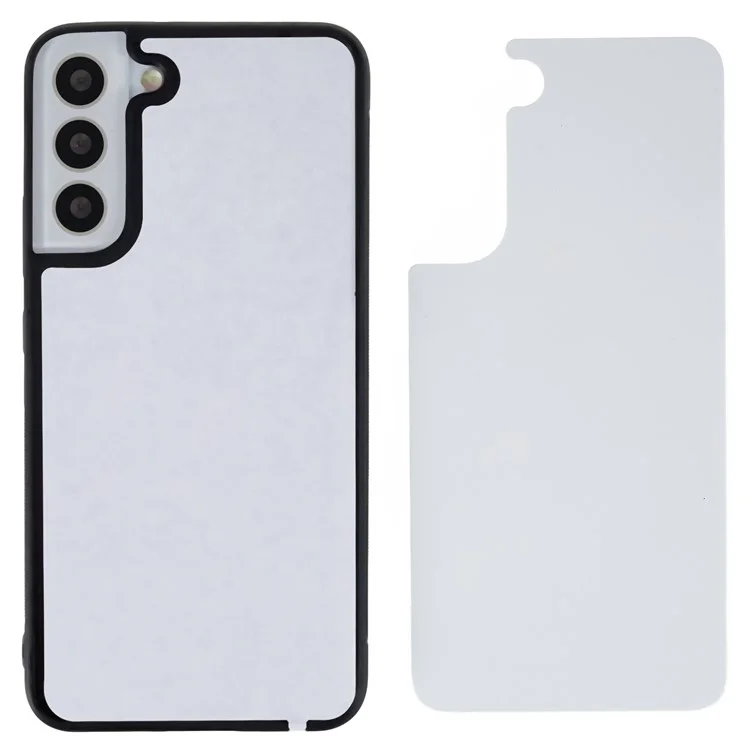 For Samsung Galaxy S22+ 5G PC+ TPU Edge Phone Case with Aluminum Sheet, Phone Cover Supports Heat Transfer Printing