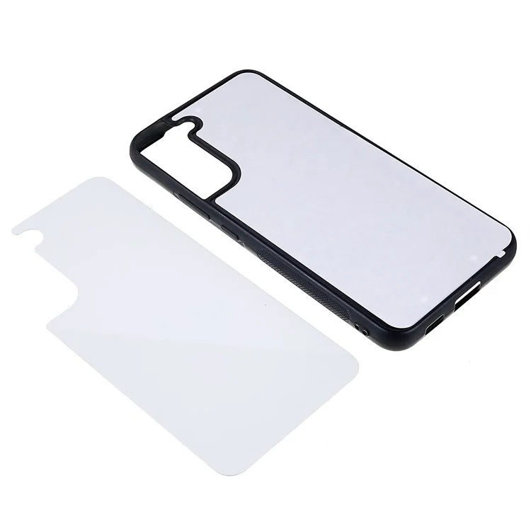 For Samsung Galaxy S22+ 5G PC+ TPU Edge Phone Case with Aluminum Sheet, Phone Cover Supports Heat Transfer Printing