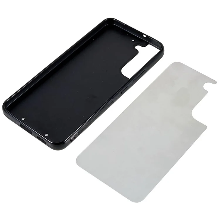 For Samsung Galaxy S22+ 5G PC+ TPU Edge Phone Case with Aluminum Sheet, Phone Cover Supports Heat Transfer Printing