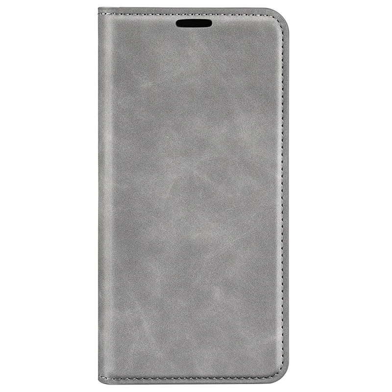 Für Oppo Reno8 5G (Global Version) / Reno8 5G PU-Leder-Mappe mit Geldbörse, Flip-Folio-Ständer, hautähnliche Oberfläche, Schutzhülle - Grau