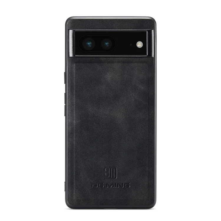 DG.MING M2 Series for Google Pixel 7 5G Magnetic Absorption Drop-proof Phone Case with Detachable Wallet/Kickstand - Black
