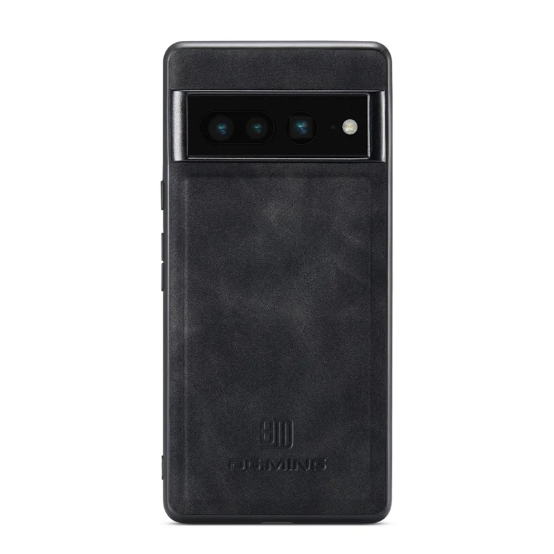 DG.MING M1 Series For Google Pixel 7 Pro 5G Магнитный съемный чехол-кошелек из ПК+ТПУ+PU с подставкой - Черный
