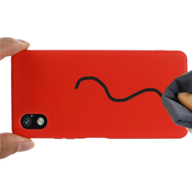 Для Sony Xperia Ace III Shock-resean Soft Liquid Silicone Chace Case-устойчивый - Красный