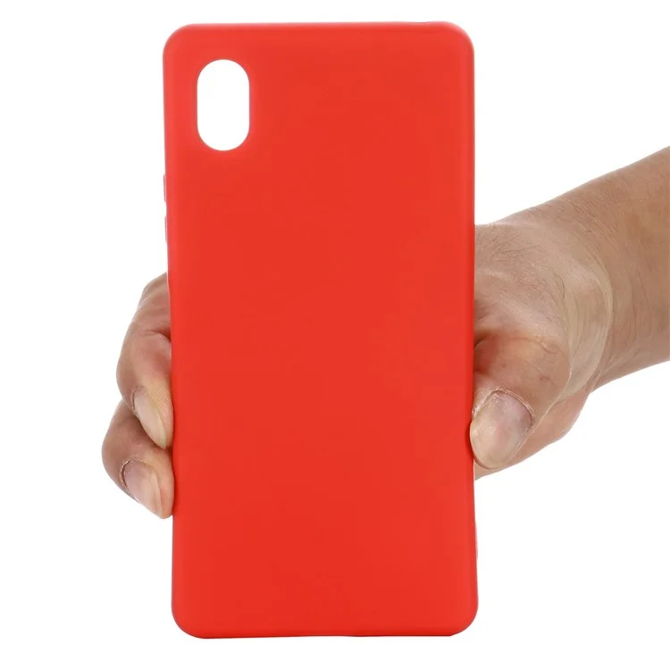 Для Sony Xperia Ace III Shock-resean Soft Liquid Silicone Chace Case-устойчивый - Красный