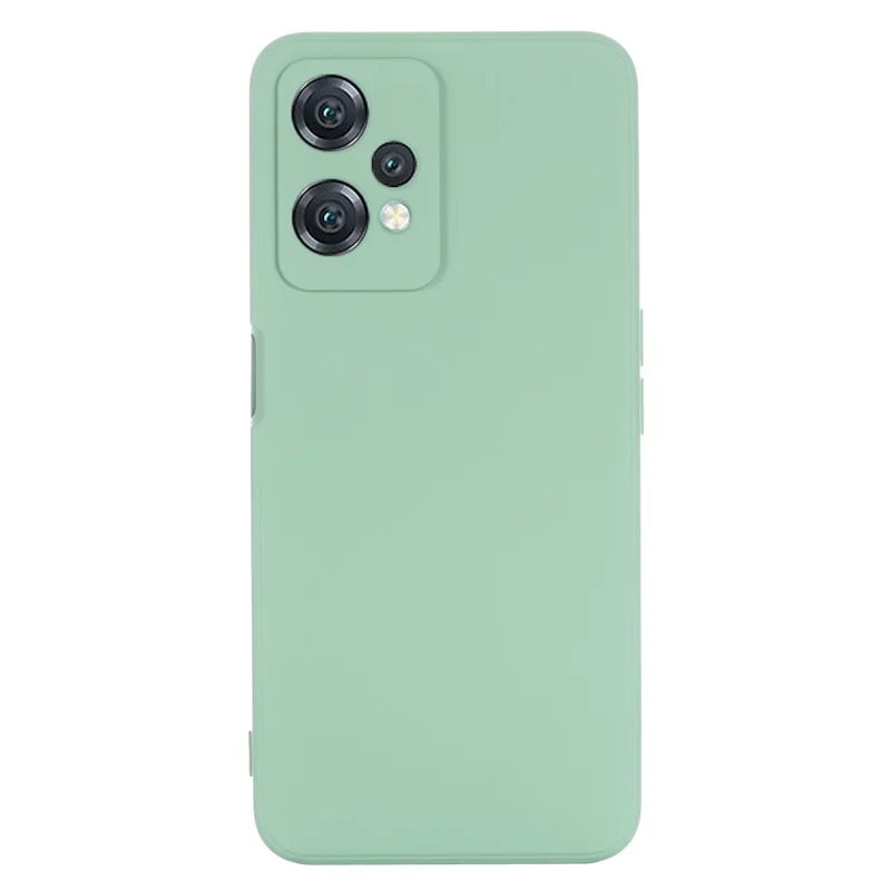 For OnePlus Nord CE 2 Lite 5G Anti-fall Protective Phone Case Ultra Slim Scratch Resistant Soft Liquid Silicone Cellphone Cover with Strap - Green