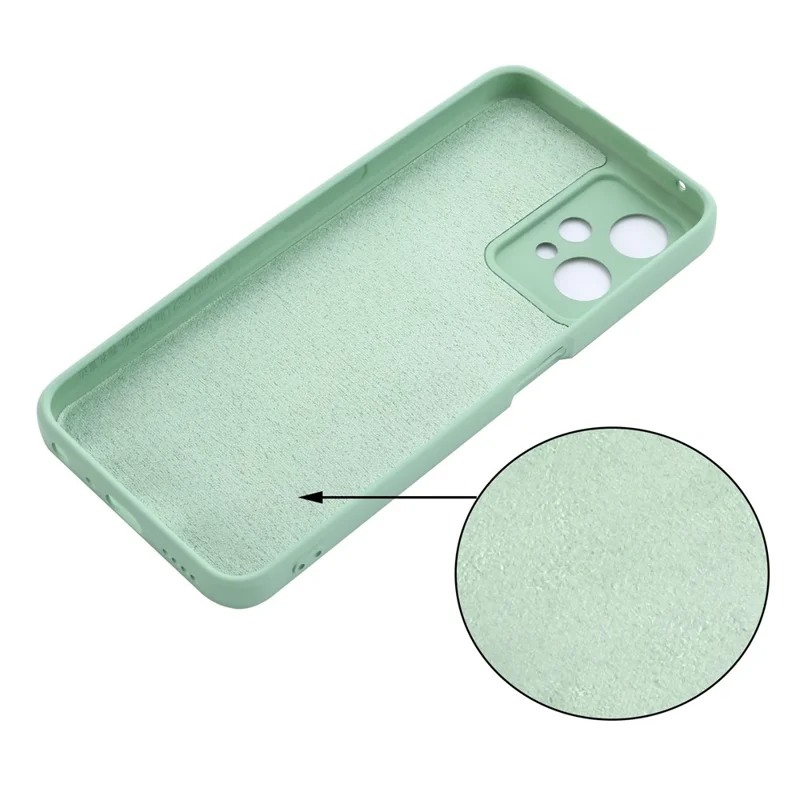 For OnePlus Nord CE 2 Lite 5G Anti-fall Protective Phone Case Ultra Slim Scratch Resistant Soft Liquid Silicone Cellphone Cover with Strap - Green