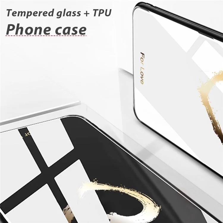 For Xiaomi 12 5G/12X 5G/12S 5G Pattern Printing Anti-fall Tempered Glass Phone Case Hard PC Soft TPU Cellphone Cover - Moon