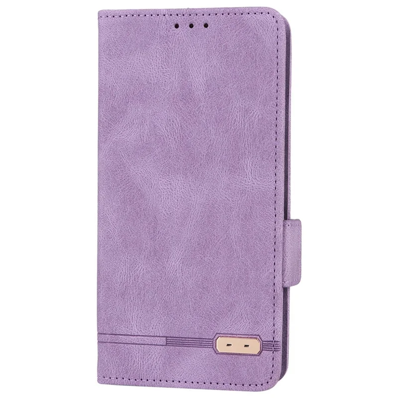 Para Alcatel 1B (2022) Diseño de Hardware pu Cuero PU Cuero Stand Estuche de Estuche Portada de Teléfono - Violeta