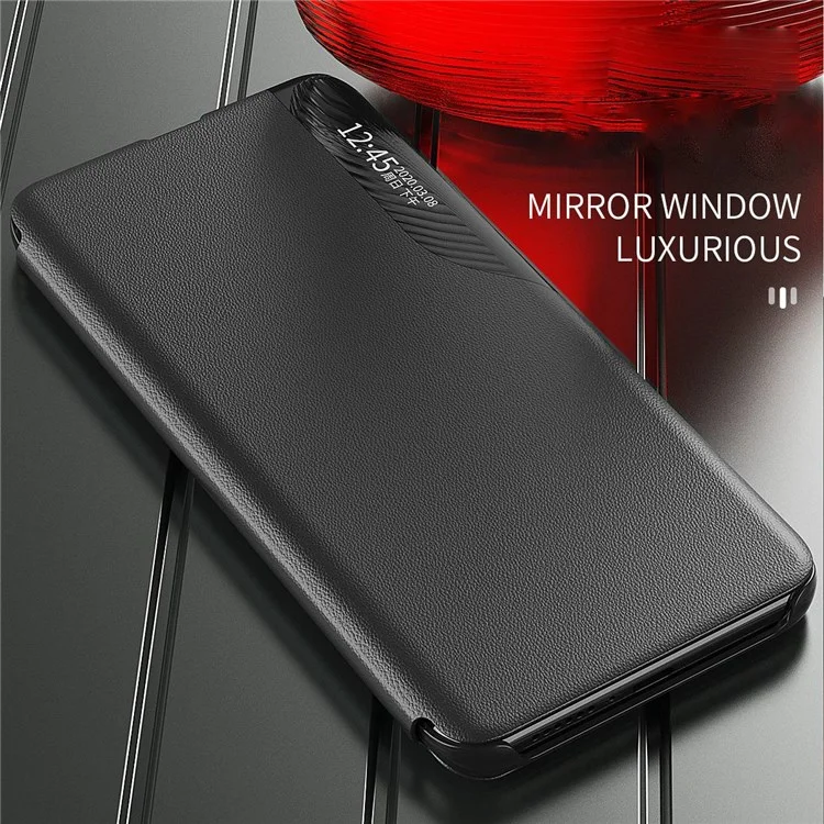 Чехол для телефона For Honor X9 5G / X30 5G / Magic4 Lite 5G с защитным окном и функцией подставки, кожаный, черный