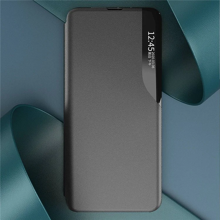 Чехол для телефона For Honor X9 5G / X30 5G / Magic4 Lite 5G с защитным окном и функцией подставки, кожаный, черный