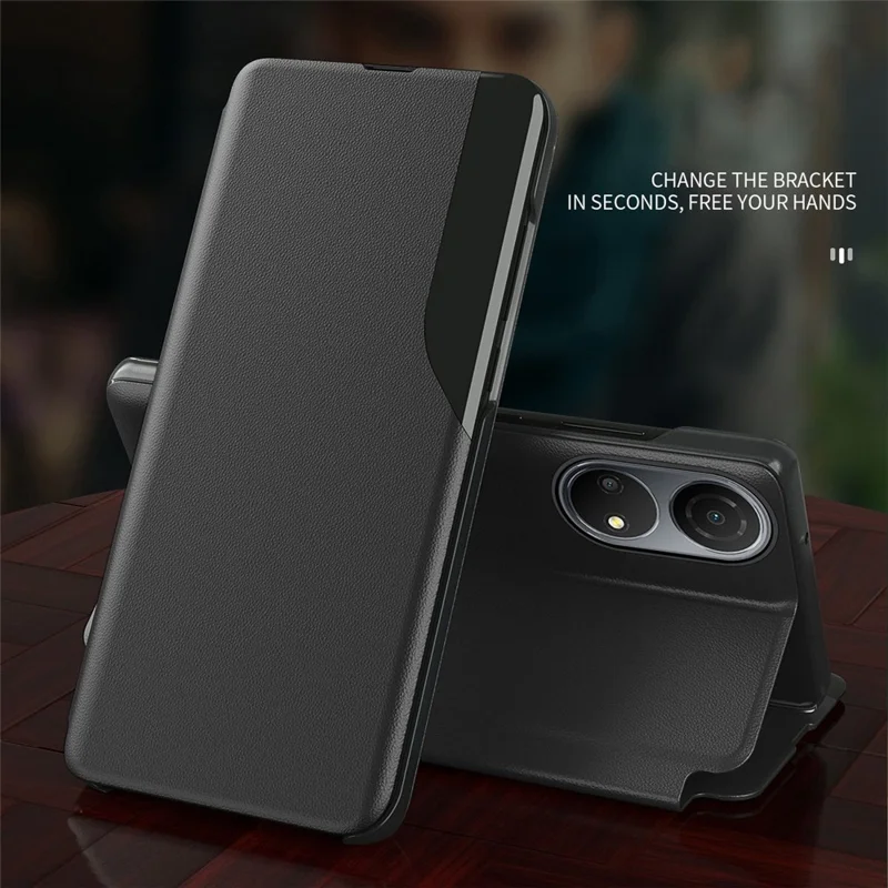 For Honor Play 30 Plus 5G / X7 Phone Case Folio Flip PU Leather Stand Cover - Sapphire