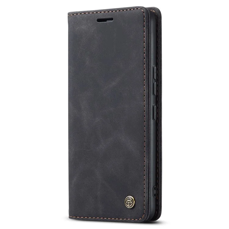 CASEME 013 Series for Xiaomi 12 Lite 5G PU Leather Wallet Case Magnetic Auto-absorbed Stand Phone Case - Black