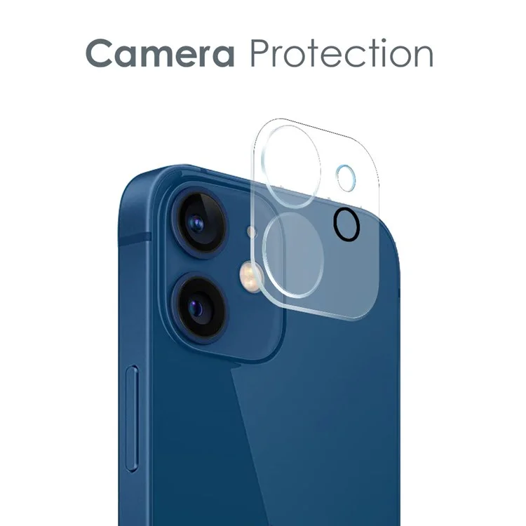 Northjo Для Iphone 12 Mini 5,4 -дюймовый Защита Камеры HD Clear Phone TPU Покрытие Оболочка с Закаленным Стеклянным Экраном Защитник