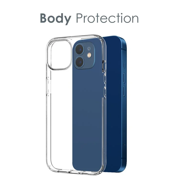 Northjo Для Iphone 12 Mini 5,4 -дюймовый Защита Камеры HD Clear Phone TPU Покрытие Оболочка с Закаленным Стеклянным Экраном Защитник