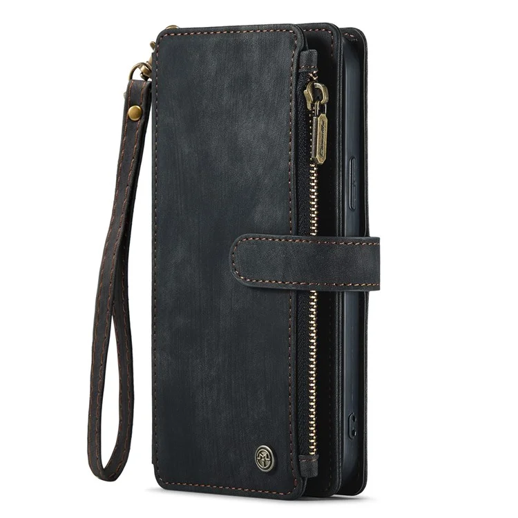 Caseme C30 Series Для Iphone 13 Pro Max 6,7 Дюйма Drop-proof Pocket Pocket Wallet Case Function Function PU - Черный