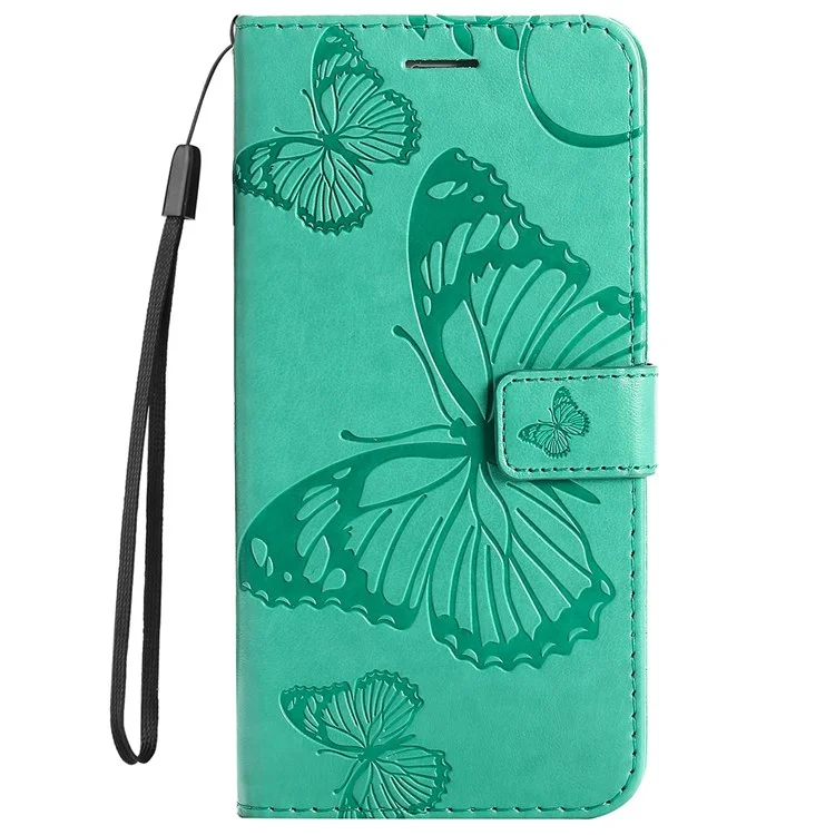 KT Leather Series-2 для Honor X9 5G/X30 5G/Magic 4 Lite 5G Butterfly Imprinted PU Leather Wallet Case Stand Anti-wear Phone Flip Cover - Зеленый