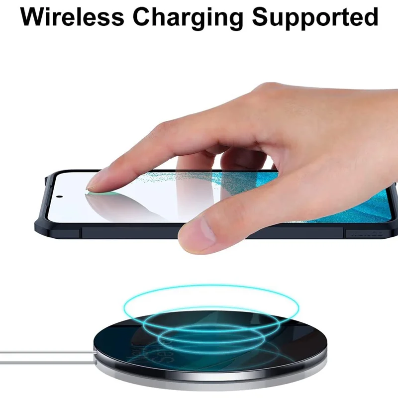 XUNDD for Samsung Galaxy S22+ 5G Lens Protection Corner Anti-fall Phone Case Acrylic Back + TPU Bumper Frame Protective Phone Shell