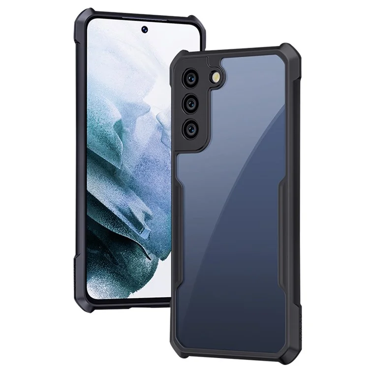 XUNDD pour Samsung Galaxy S21 FE 5G Coque de téléphone anti-usure avec technologie airbag intégrée Anti-chute Acrylique + Boîtier de téléphone portable en TPU avec protection de l'objectif de la caméra