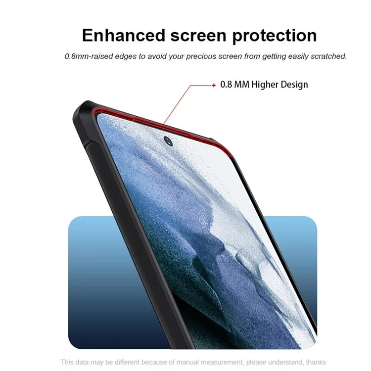 XUNDD pour Samsung Galaxy S21 FE 5G Coque de téléphone anti-usure avec technologie airbag intégrée Anti-chute Acrylique + Boîtier de téléphone portable en TPU avec protection de l'objectif de la caméra