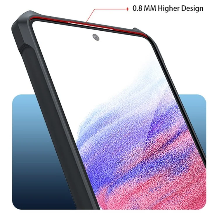 XUNDD для Samsung Galaxy A73 5G All-round Protection Phone Cover Bulit-in Airbag Technology Acrylic + TPU Mobile Phone Case