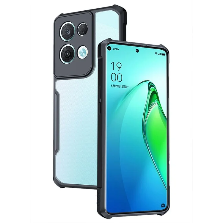 Case de Teléfono Xundd Para Oppo Reno8 Pro + 5G Acrylic + TPU Diseño de Airbag de Cubierta Posterior Ultra Precisa Con Cámaras de Teléfono Móvil Protección de Len