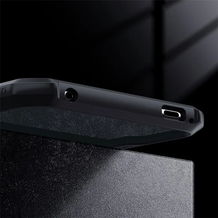 XUNDD pour Asus ROG Phone 5/5s Coque de téléphone anti-chute Renfort des quatre coins Couverture arrière en acrylique + coque de protection TPU - Noir